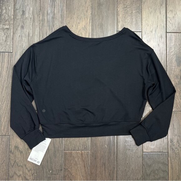 Lululemon NWT BeCalm Scoop-Neck Pullover Black - Picture 4 of 9